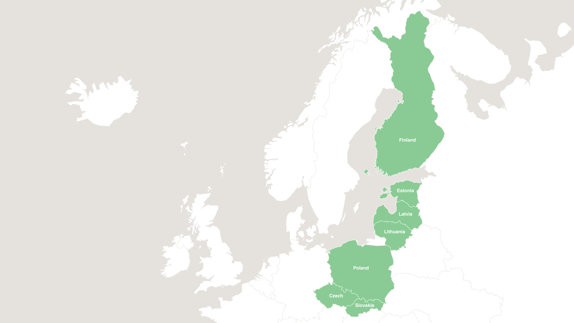 Map of YIT's locations